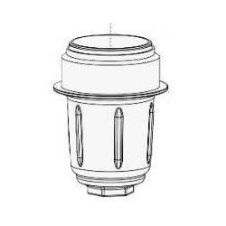 Aukšto slėgio filtro dangtelis su išleidimo anga 3452000020