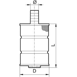 Kojinis filtras + žarnos antgalis 25-30 mm 306125