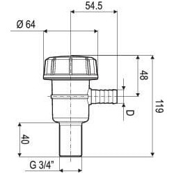 Siurbimo filtras 3/4"m d.16 50m ilgio 309633