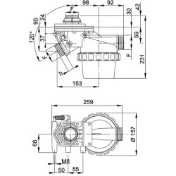 Siurbimo filtras 1 1/2" 5 3 padėčių 318103