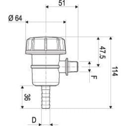 Siurbimo filtras D13-3/8"M 50m 309T153