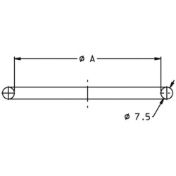 Dangtelio tarpinė prie žiedo 505 mm G00000028