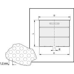 Krepšelio filtras RVS 006960