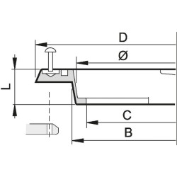 Dangtelio/bako žiedas Ø 140 mm 350401