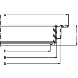 Dangčio žiedas bako dangčiams Ø 350 mm 8154001