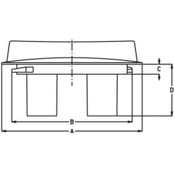 Bako dangtelis, prisukamas Ø 140 mm, su alsuokliu 8140002