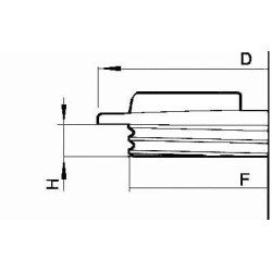 Bako dangtelis prisukamas 110 mm Ø 3522100AV