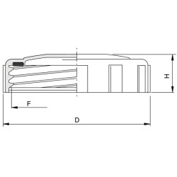 Apvalus dangtelis, 122 mm 354130
