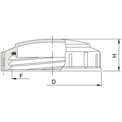 Universalus dangtis 6" uždarytas 3542110