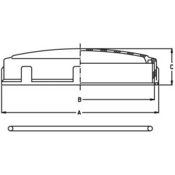 Bako dangtelis prisukamas Ø 240 mm 8178005