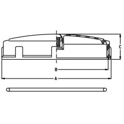 Bako dangtelis prisukamas 6" su alsuokliu. 8178001
