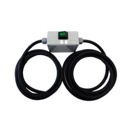 Elektros maitinimo linija su jungikliu, 12 voltų, 16 amperų, ​​3 m + 2 m kabelis, apsaugos klasė IP 65 14789