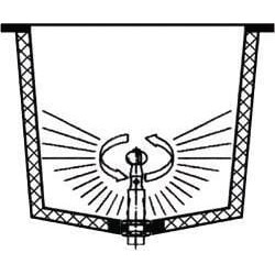 Bako besisukanti skalavimo galvutė ¼ colio išorinis sriegis 38 l. (10 bar) 16615142
