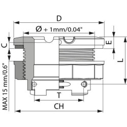 Išleidimo anga T9F pilnai sukomplektuota 229090