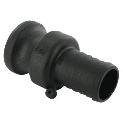 Camlock Type E 1 1/4" žarnos galas 30 mm polipropilenas 18105E30