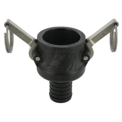 „Camlock“ C tipo 1 1/4 colio žarnos antgalis, 30 mm, polipropilenas, 18105C30