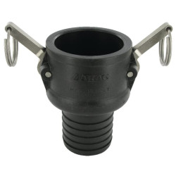 Camlock Type C 2" žarnos galas 53 mm polipropilenas 18107C53