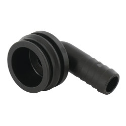 Žarnos jungtis 90° 16 mm su išoriniu sriegiu T5 1191516