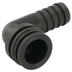 Žarnos jungtis 90° 25 mm su išoriniu sriegiu T3 1191325