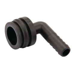 Žarnos jungtis 90° 13 mm su išoriniu sriegiu T3 1191313