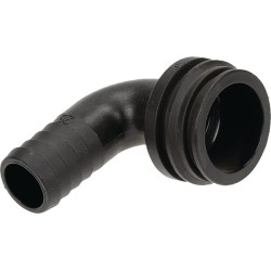 Žarnos jungtis 90° 25 mm su išoriniu sriegiu T5 1191525