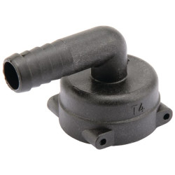 Žarnos jungtis 90° 13 mm su vidine jungtimi T4 1190413