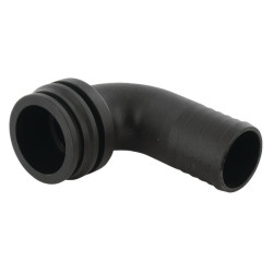 Žarnos jungtis 90° 38 mm su išoriniu sriegiu T6 1191638