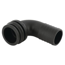 Žarnos jungtis 90° 40 mm su išoriniu sriegiu T6 1191640