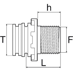 Jungtis T4M 1" M sriegis 249144