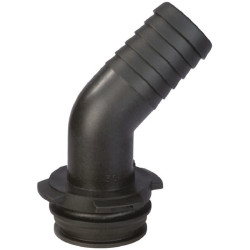 Žarnos jungtis 45° 30 mm su išoriniu sriegiu T5 1193530