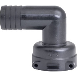 Šakinė jungtis, 90° išorinis AF4, 25 mm žarnos antgalis 8419404
