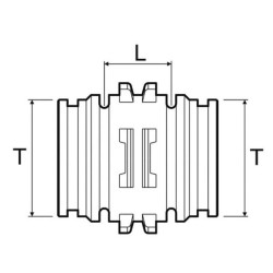 Adapterio žarnos jungtis T7 259177