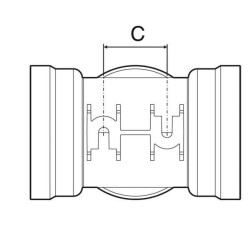 T formos 3 šakių jungtys T6 139066
