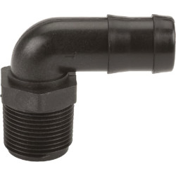 Žarnos jungtis 1 colio NPT išorinis sriegis x 1 colis 90° HB10090