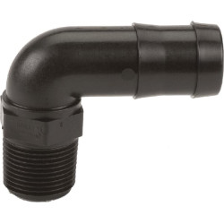 Žarnos jungtis 3/4" NPT išorinis sriegis x 1" 90° HB07510090