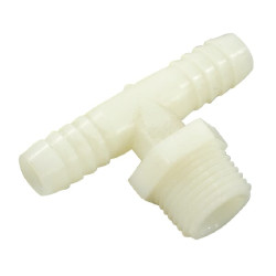 T formos jungtis 1 išorinis sriegis + 2 žarnos antgaliai 1/2" 33T12T