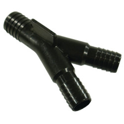 Y 45° + žarnos galas 2x25mm / 1x25mm 140002AKB