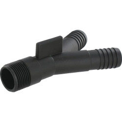 Y 45° + žarnos galas 2x25mm / 1x1" 140001AKB