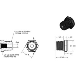 Dvigubas nipelis V/F 3/4"x 1/4" RB075025