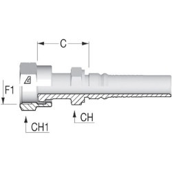 90° alkūnė, vidinis/vidinis 3" 1202099