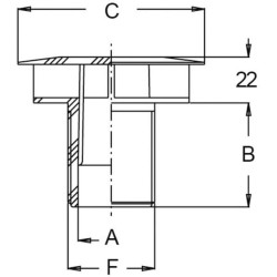 Sūkurį slopinančio bako išleidimo anga 1 1/2" M 8209006