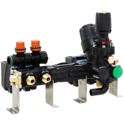 Proporcinis valdymo blokas 881, 2 sekcijos + išleidimo anga, 40 bar 50 m, WOLF, 5-100 litrų 881B14252K
