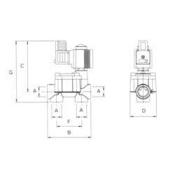 Solenoidinis vožtuvas su trosu, 20 b 20119154