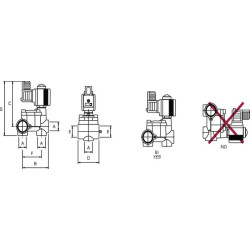 Solenoidinis vožtuvas su trosu, 20 b 20119154