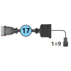 Jungiamasis kabelis 7 hidraulinėms funkcijoms 3 m 4679000191B