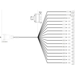 IBX daugiaeilis jutiklio kabelis 4679008110