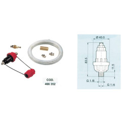 Slėgio matuoklio rinkinys 1/4" 466352