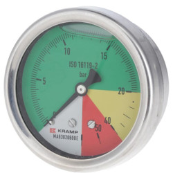 Manometras Ø63mm 0-20-40-60 1/4" BSP galinis prijungimas MA632060BE
