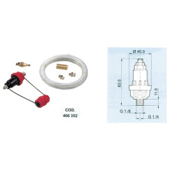 Slėgio matuoklio rinkinys 1/4" 466352