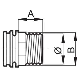 Išorinis srieginis gabalas 1 1/4" m. 460350